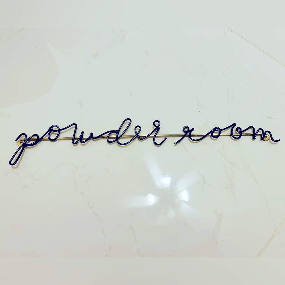 Hearth & Hand Powder Room Sign